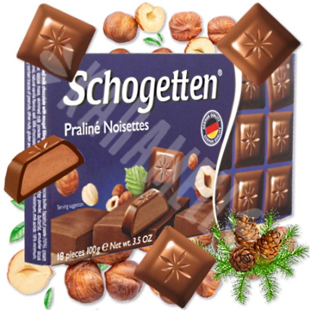 Chocolate Schogetten Praliné Noisettes - Importado Alemanha 