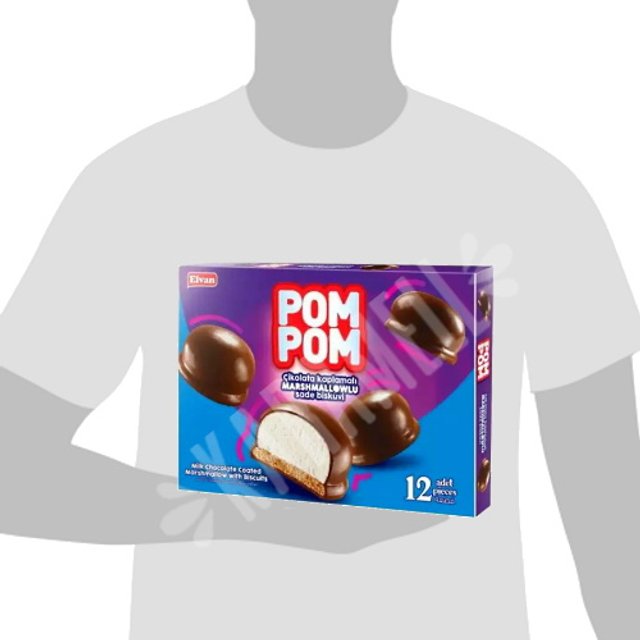 Bombom Pom Pom Chocolate Recheio Marshmallow - Turquia