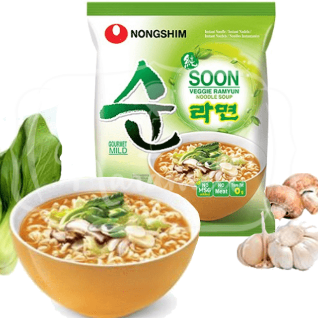 Lamen Vegetariano Nongshim Soon Veggie Ramyun - ATACADO 12X - Importado