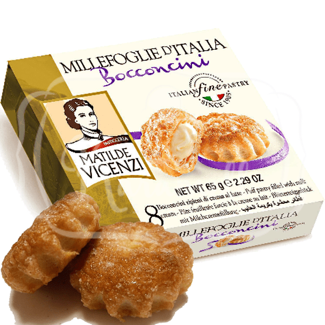 Biscoito Cream Milk Millifoglie D'Italia Bocconcini - Importado