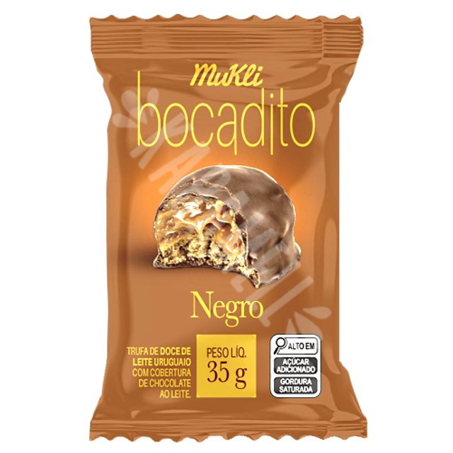 Trufa Bocadito Negro - Doce de Leite Chocolate ao leite - Mukli
