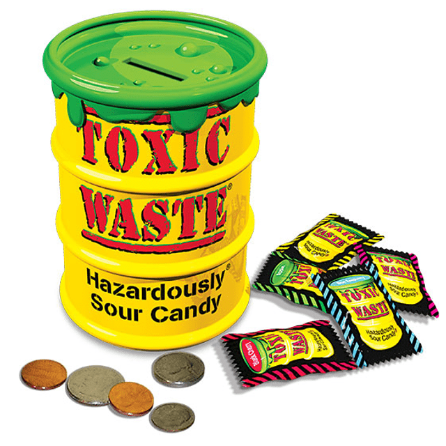 Toxic Waste COFRINHO - Sour Candy - Balas Ácidas - Importado 84g