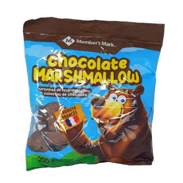 Ursinhos de Marshmallows Cobertos com Chocolate - Importado França