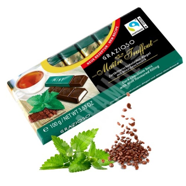 KIT 4 (quatro) Chocolates em Barrinhas Maitre Truffout - Importado Áustria