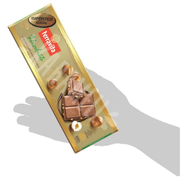 Chocolate ao Leite Hazelnuts Terravita - Importado Polônia