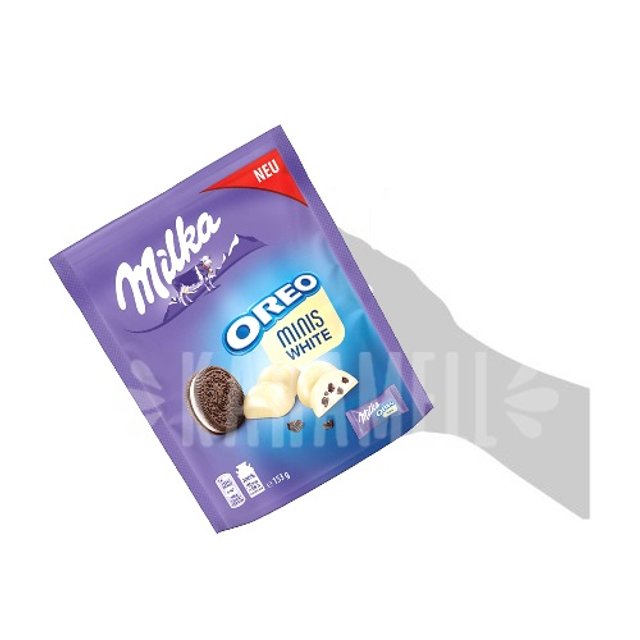 Barrinhas de Chocolate Branco Recheadas - Milka Oreo - Eslováquia