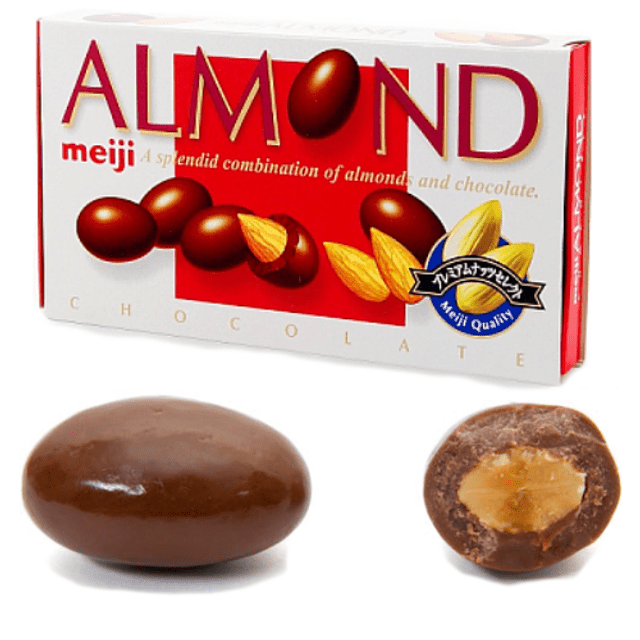 Meiji Almond Chocolate PREMIUM - Chocolate Recheado Amêndoa - Importado Japão