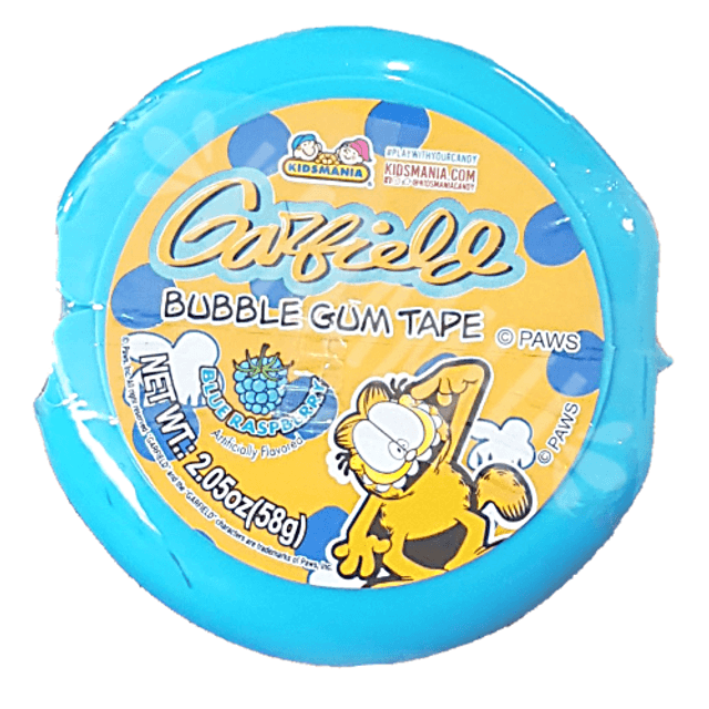 Garfield Bubble Gum Tape Blue Raspberry - Kids Mania - Importado ...