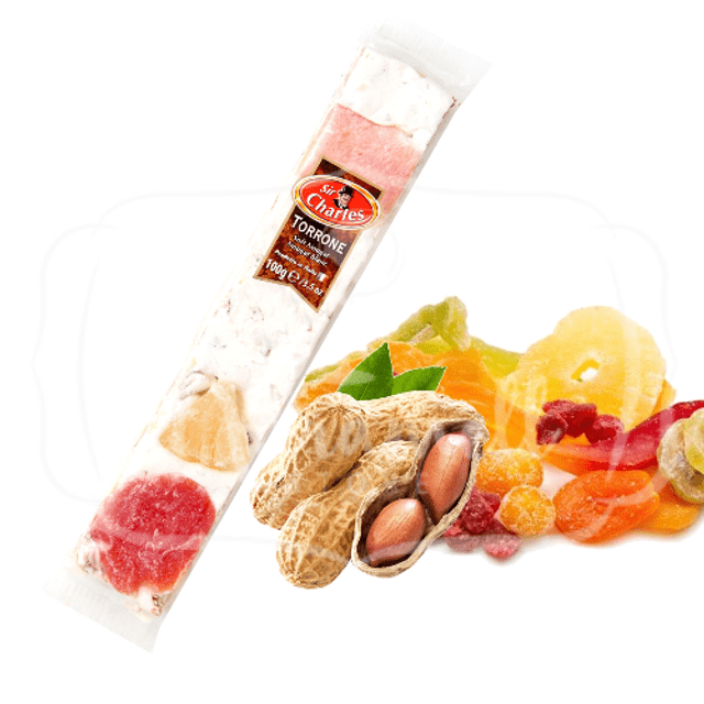 Torrone Com Amendoim e Frutas Secas - Sir Charles - Importado Áustria