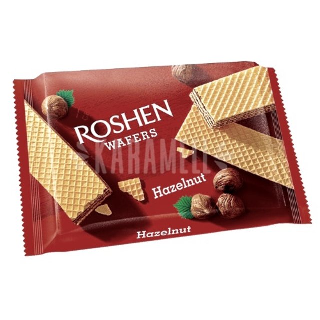 Biscoitos Wafers Hazelnut - Roshen - Importado Ucrânia