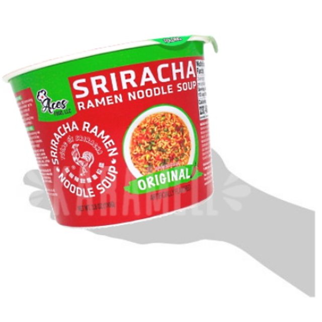  Sriracha Ramen Noodle Soup Ottogi - Lamen Picante Original - Coreia