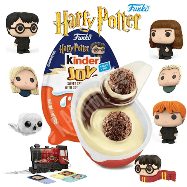 Kinder Joy Harry Potter Funko Pop Caixa c/ 16 ovos de 20g - Importado