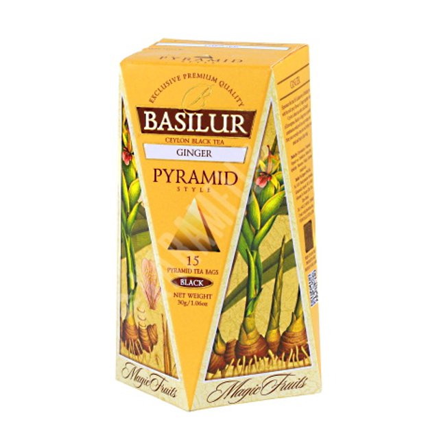 Chá Basilur - Tea Bags Pyramid Style Ginger - Importado Sri Lanka