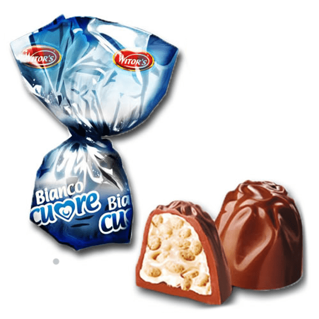 Witor's Bianco Cuore - Chocolates - Bombons Importados da Itália - 1 kg