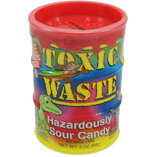 Toxic Waste Vermelho - COFRINHO - Sour Candy - Balas Ácidas - Importado 84g