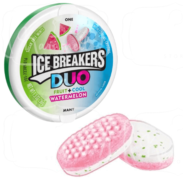 Ice Breakers Watermelon Sugar Free Mints Melancia Karamell Store