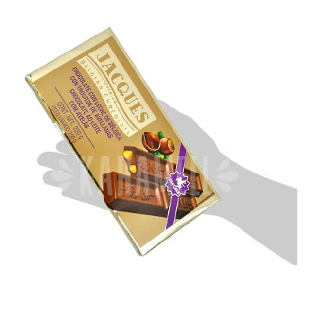 Jacques Premium - Belgian Chocolate & Avelãs - Importado da Bélgica - 200g