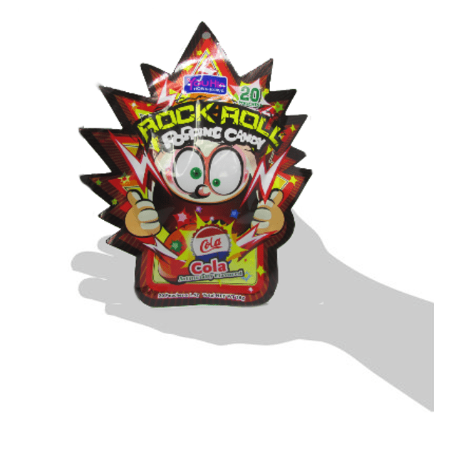 Rock Roll Popping Candy - Balas que Explodem na Boca - Sabor Cola - Importado