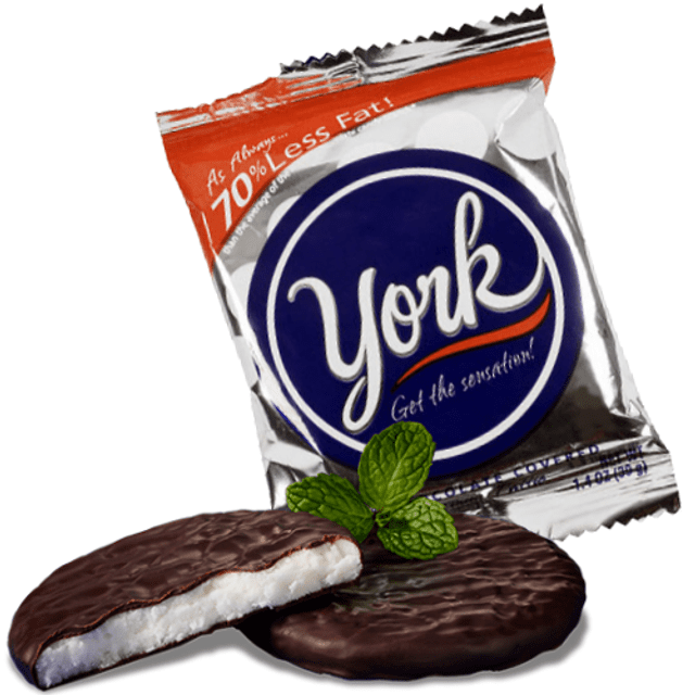 Hershey's York - Peppermint Pattie Covered Dark Chocolate - Hortelã & Chocolate Amargo - Importado dos Estados Unidos