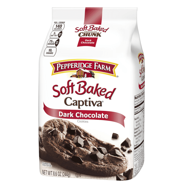 Cookies Importados Premium - Pepperidge Farm - Captiva Soft Baked - DARK Chocolate