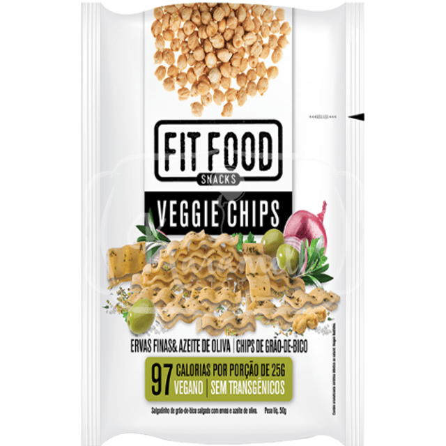 Fit Food Snacks - Salgadinho Vegano - Sabor Azeite e Ervas Finas