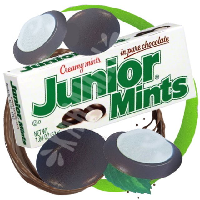 Junior Mints Confeitos Chocolate Creamy Mints - Importado EUA