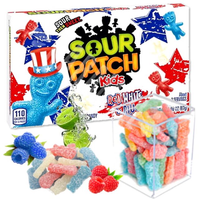 Sour Patch Kids Red White Blue - Balas Mastigáveis - Canadá