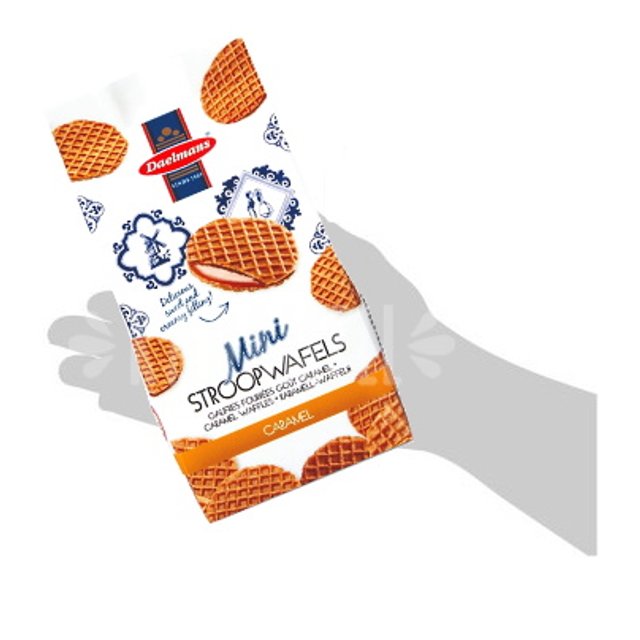 Mini Stroopwafels Caramel Waffles - Daelmans - Importado Holanda