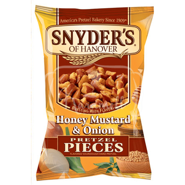 Salgadinhos Importados - Snyder's Of Hanover - Honey Mustard & Onion Pretzels Pieces