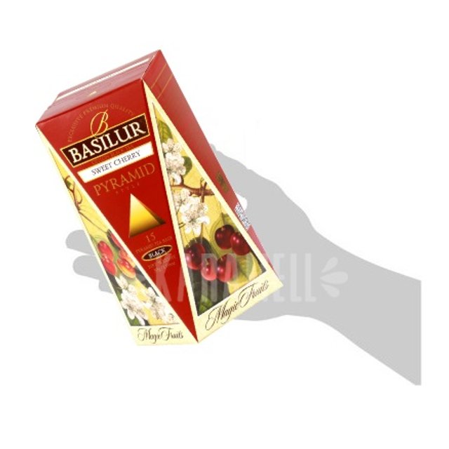 Chá Basilur - Tea Bags Pyramid Style Sweet Cherry - Sri Lanka