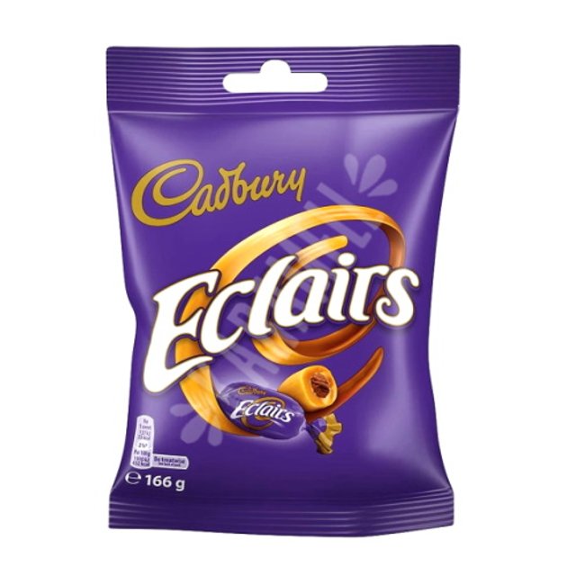 Eclairs Bombons - Chocolate com Caramelo Cadbury - Inglaterra