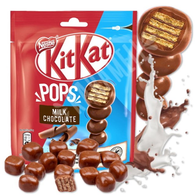 Kit Kat Pops Milk Chocolate - Nestlé - Importado Bulgária