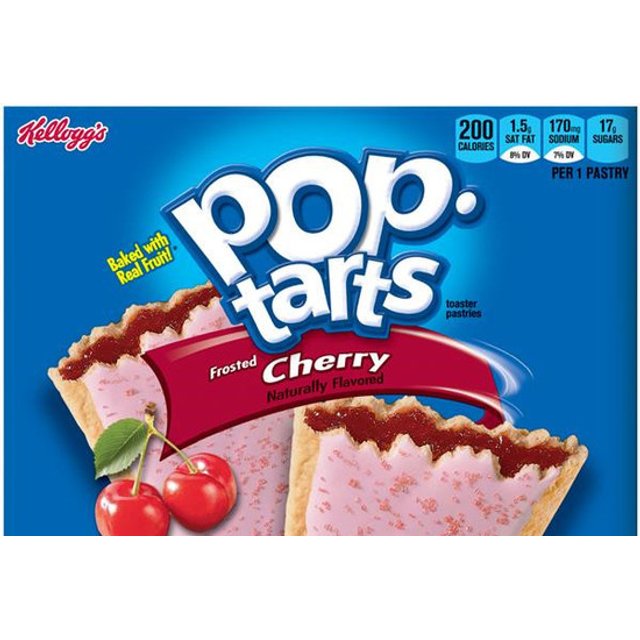 Pop Tarts - 1 Silver Bag c/ 2 Pop Tarts sabor Cherry