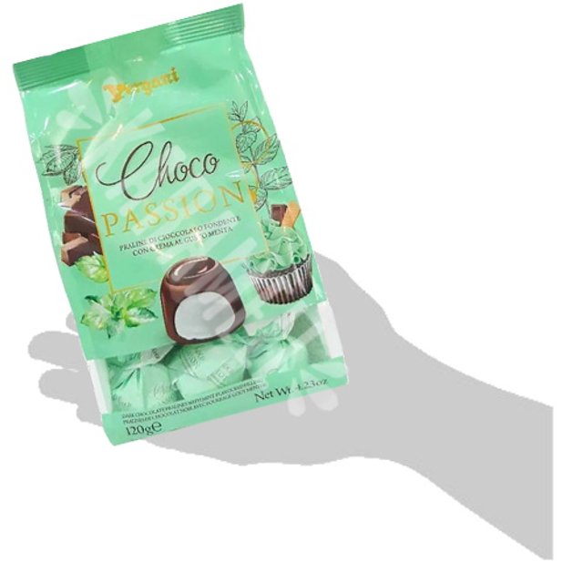 Bombom Choco Passion Sabor Menta Vergani - Dark Chocolate - Itália