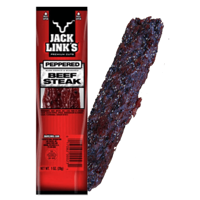 Tira de Carne - JACK LINKS - * PEPPERED BEEF STEAK * - 28 gramas