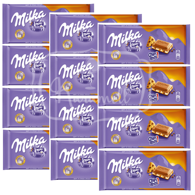 Milka Chips Ahoy - ATACADO 12 Chocolates - Importado