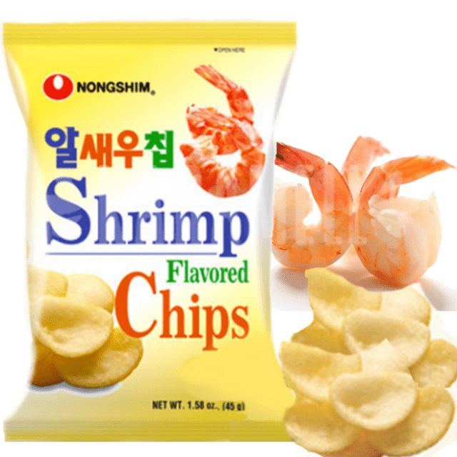 Salgadinho sabor Camarão - Nongshim Shrimp 45g - Importado da Coreia