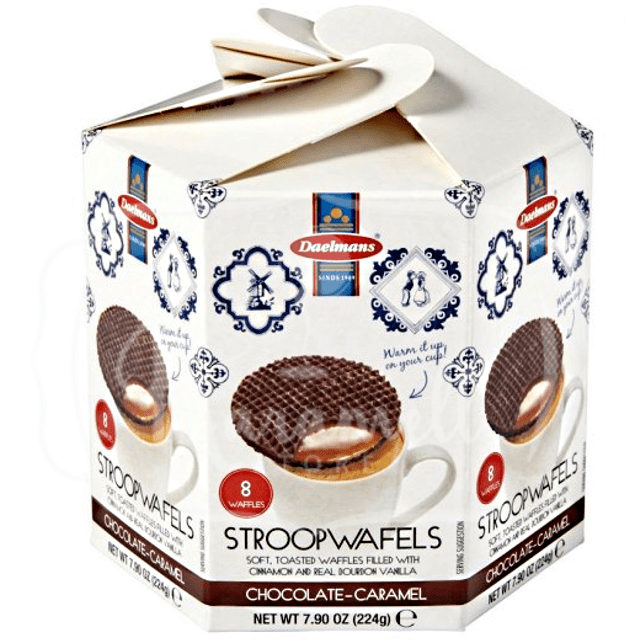 Stroopwafels Daelmans - Chocolate & Caramelo - Importado da Holanda