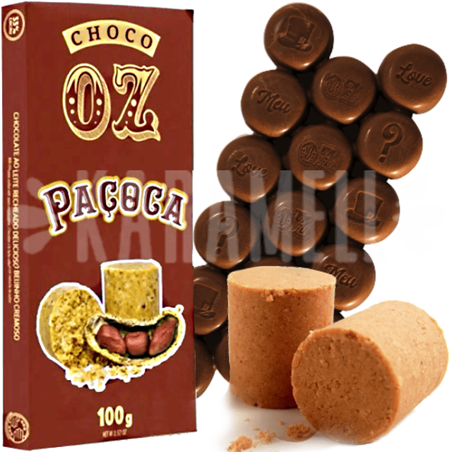 Chocolate recheado com Paçoca - Choco OZ