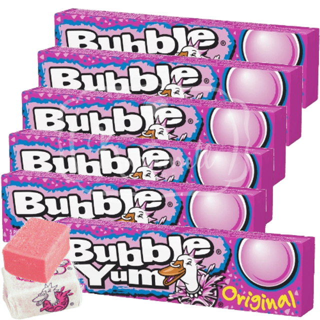 Bubble Yum Original - Chicletes - ATACADO 6 Unidades - Importado EUA