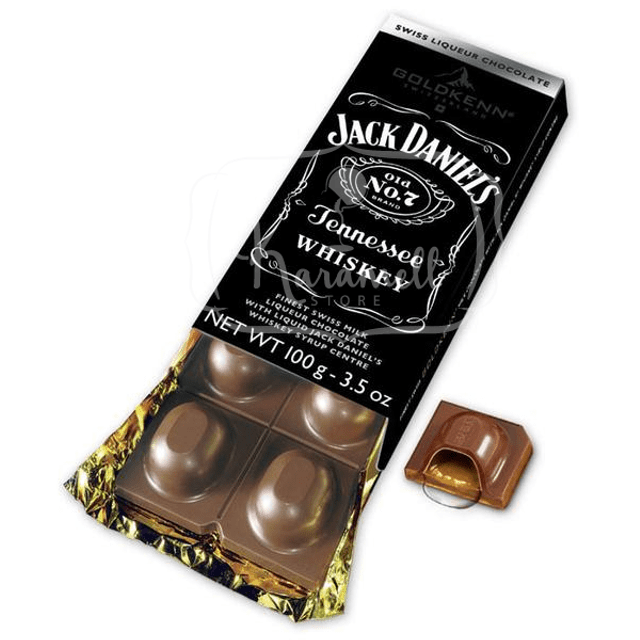 Goldkenn Chocolate Jack Daniel's - ATACADO 6 Unidades Importado Suiça