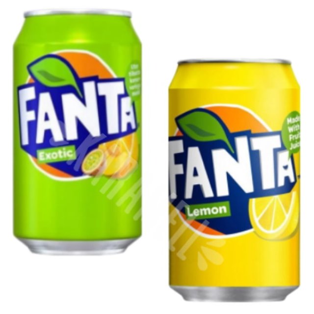Kit 2 Refrigerantes Importados Fanta Lemon e Exotic