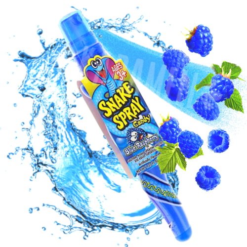 Snake Spray Candy Blue Raspberry Bala Spray Importado Karamell Store