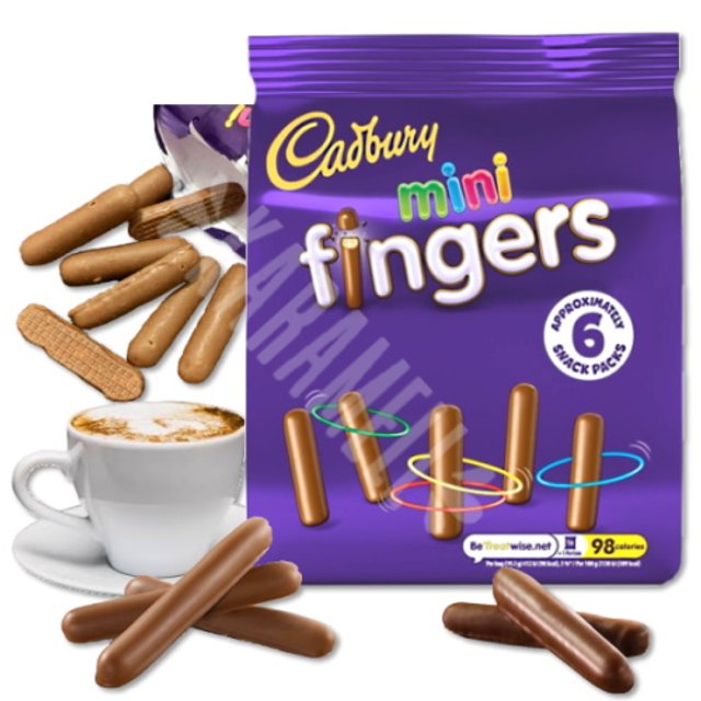 Palitos Chocolate Mini Fingers Biscuits - Cadbury - Inglaterra