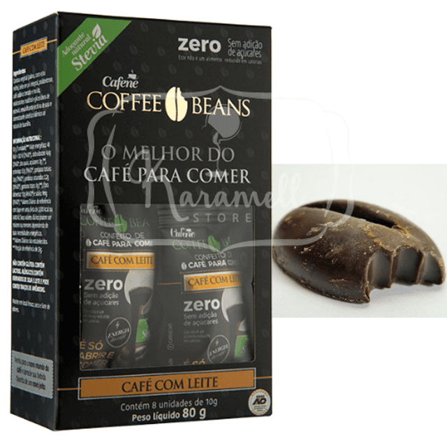 Coffee Beans ZERO - O Café para Comer - Sabor Café Com Leite