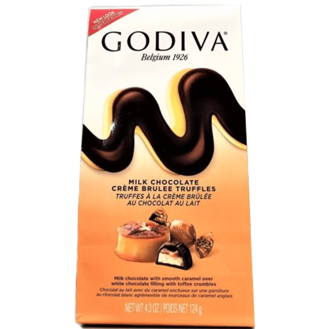 Godiva Milk Chocolate Crème Brulee Dessert - Chocolate ao Leite & Creme Brulee - Importado da Bélgica