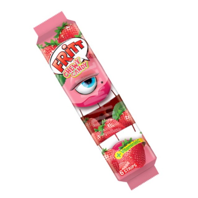 Bala Mastigável Strawberry Chewy Candy - Fritt - Importado Polônia