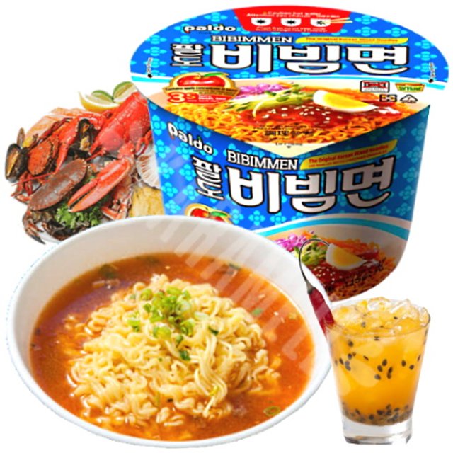 Lamen Bibim Men Bowl sabor Frutos do Mar Picante - Coreia
