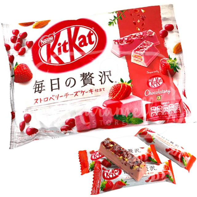 Chocolate Kit Kat Cheesecake Strawberry - Importado do Japão