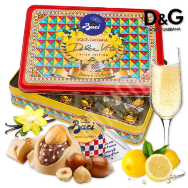 Dolce & Gabbana Premium Box Bombons Lemon Baci 300gr - Edição limitada - Itália